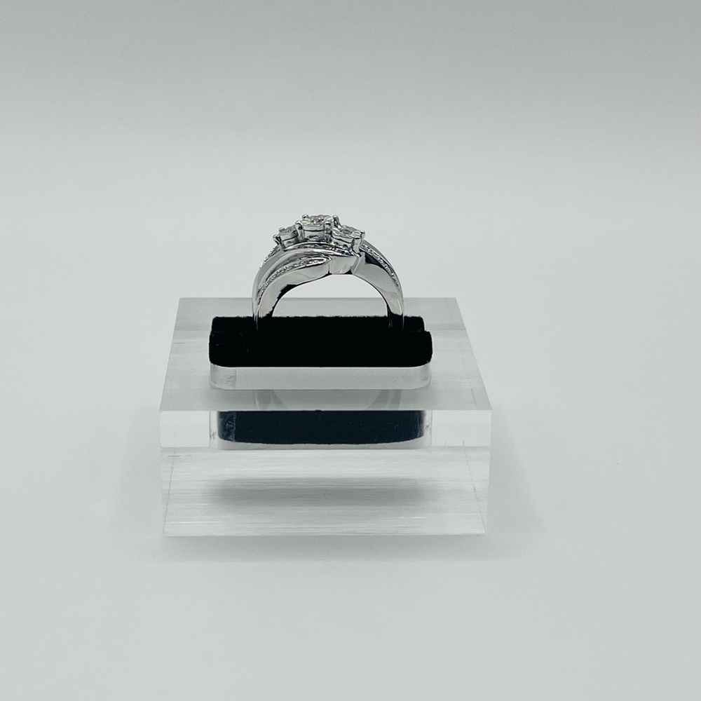 0.25 cts Natural Diamond Sterling Silver Ring Size 5 - Picture 6 of 6